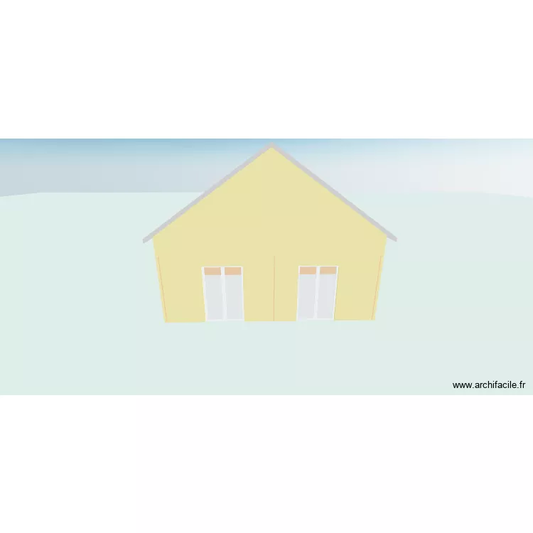 plan  interieure + toiture 3 d. Plan de 4  et 60 m²
