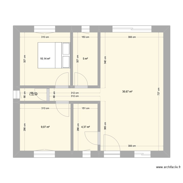 PROJET 2. Plan de 0 pièce et 0 m2