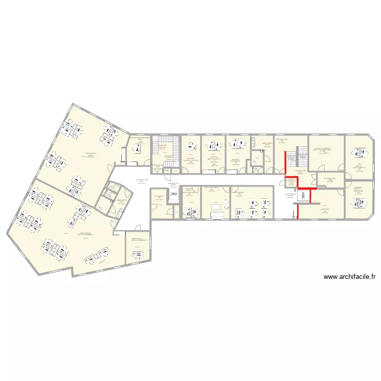 VIENNE : Projet R+2 - 2nd version. Plan de 