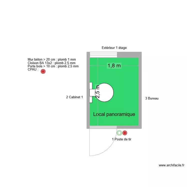 10333 Local panoramique. Plan de 