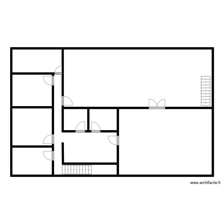 Planta 1er. Plan de 9 pièces et 190 m²
