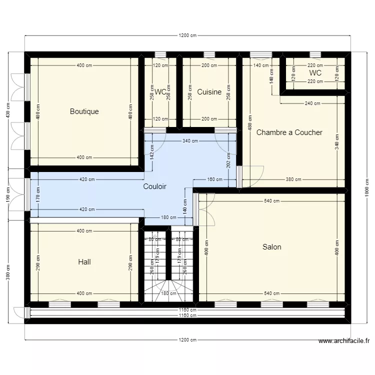 Plan de Terrain 12m x 10m Client 41 26 52 75. Plan de 