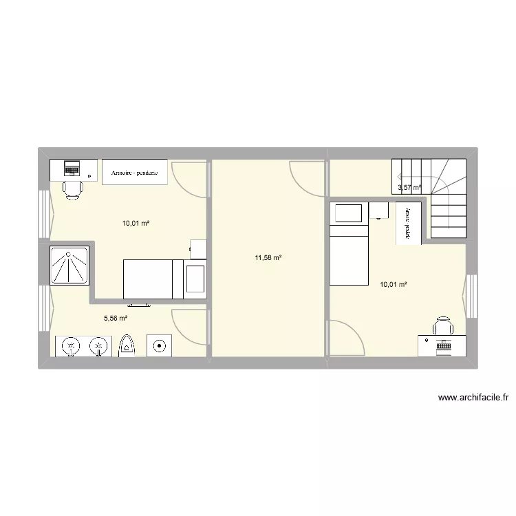 chambres haut bis. Plan de 5 et 41 m² chambres haut bis. Plan de 5 et 41 m²