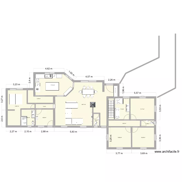 maison. Plan de 