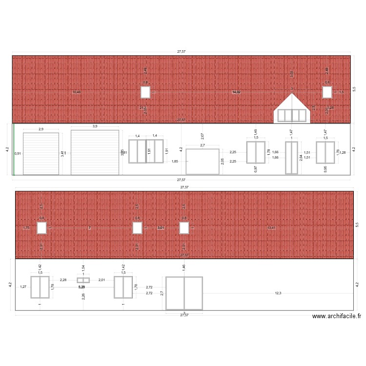 garage. Plan de 0 pièce et 0 m2
