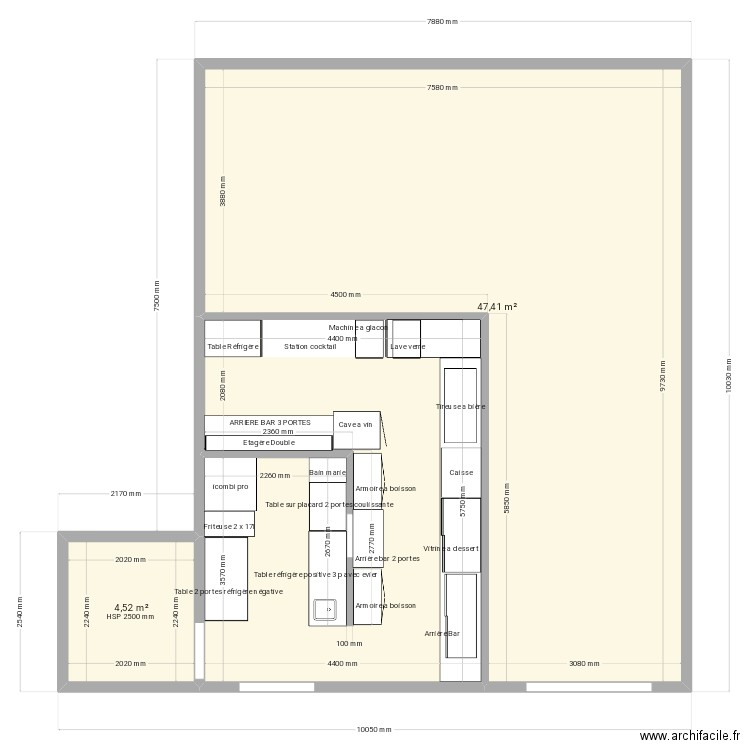 SAVARY 2. Plan de 3 pièces et 77 m2