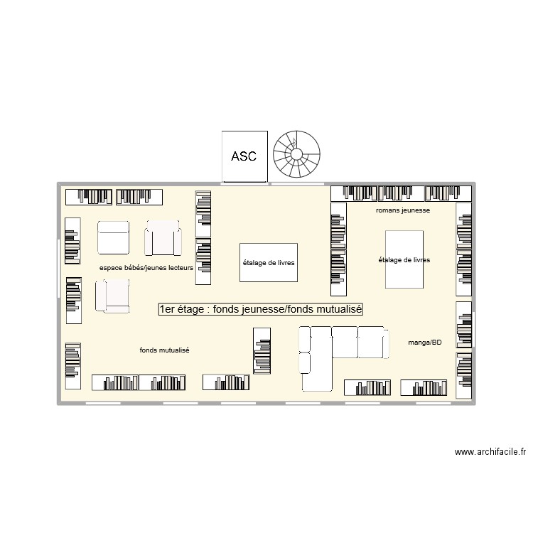 2e étage. Plan de 0 pièce et 0 m2