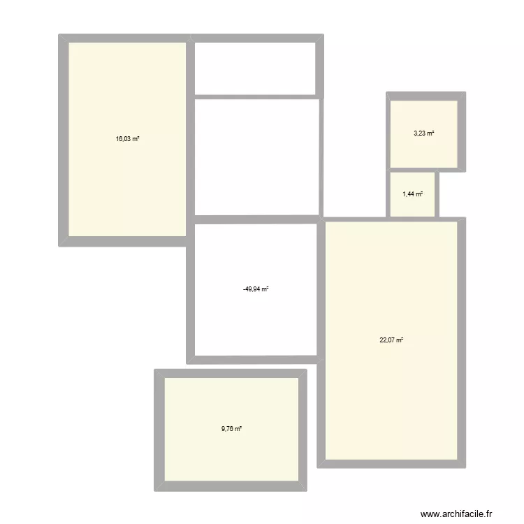 Calviii. Plan de 6  et 64 m²