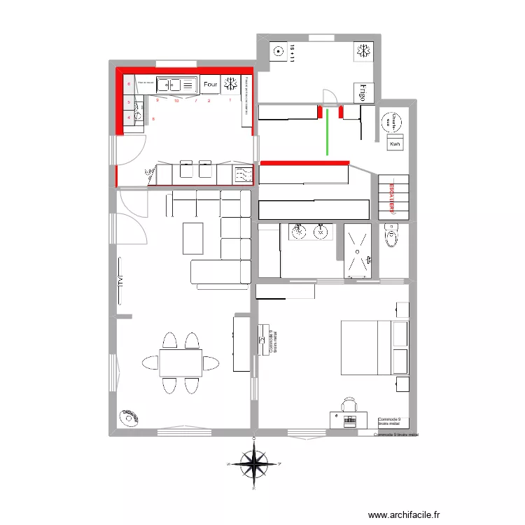 RdC CHAPPI AMENAGEMENT. Plan de 