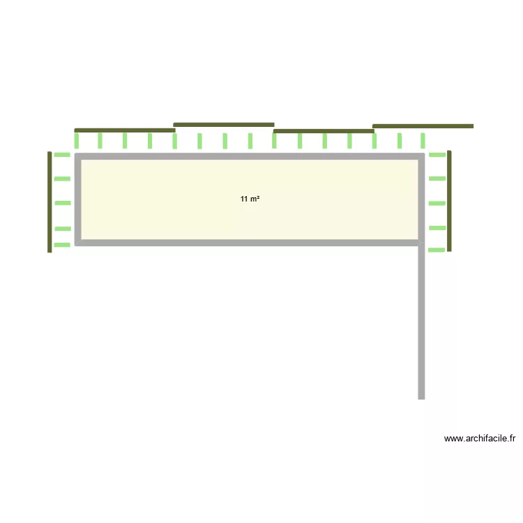 Bardage. Plan de 