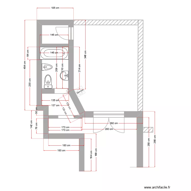 NISRINE JERAR. Plan de 1 et 1 m² NISRINE JERAR. Plan de 1 et 1 m²