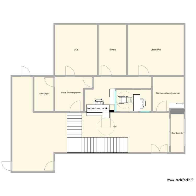 Idée n°3. Plan de 10 pièces et 150 m2