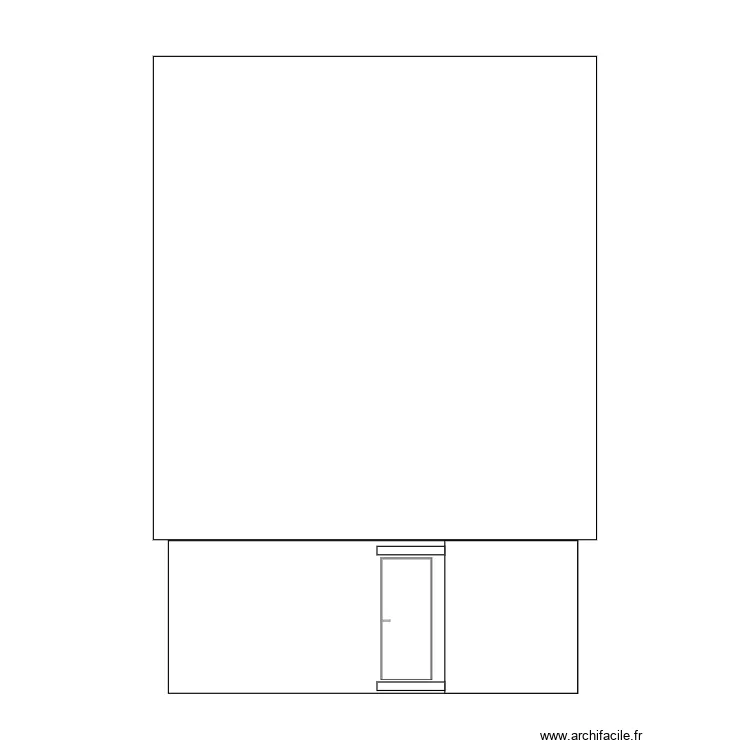 facade ouest avant. Plan de facade ouest avant. Plan de
