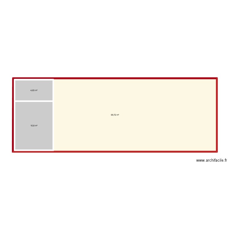 mios. Plan de 3 pièces et 102 m2