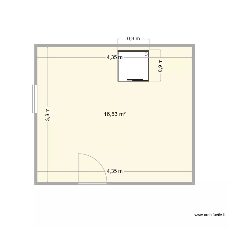 SDB 01. Plan de 1 et 17 m² SDB 01. Plan de 1 et 17 m²