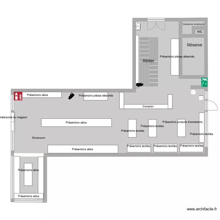 Activit&eacute; 2. Plan de 5  et 112 m²