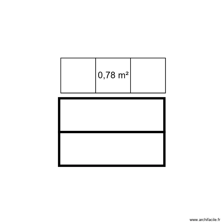 meuble plancha. Plan de 