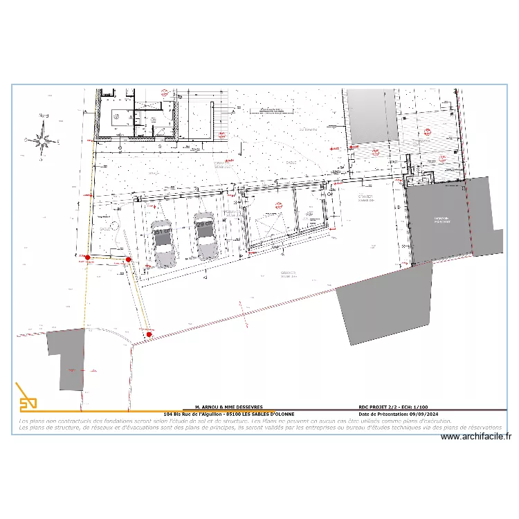 EMPRISE CARPORT ARNOU DESSEVRES. Plan de EMPRISE CARPORT ARNOU DESSEVRES. Plan de