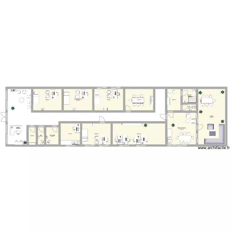 centre parfait. Plan de 