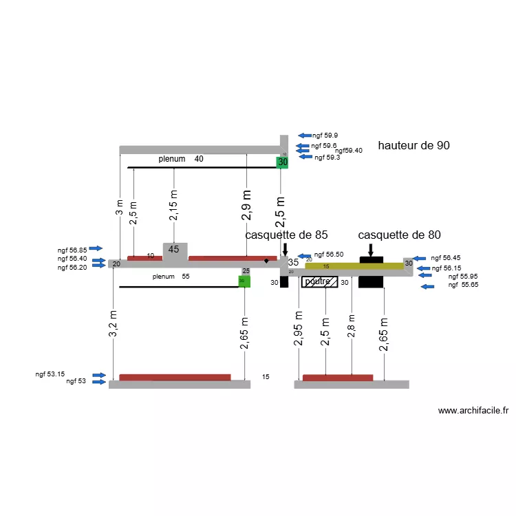 coupe seba cuisine 3. Plan de 