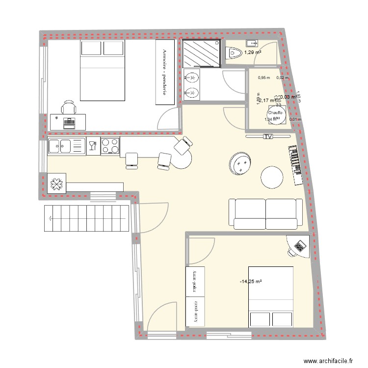 annexe 2. Plan de 4 pièces et 14 m2