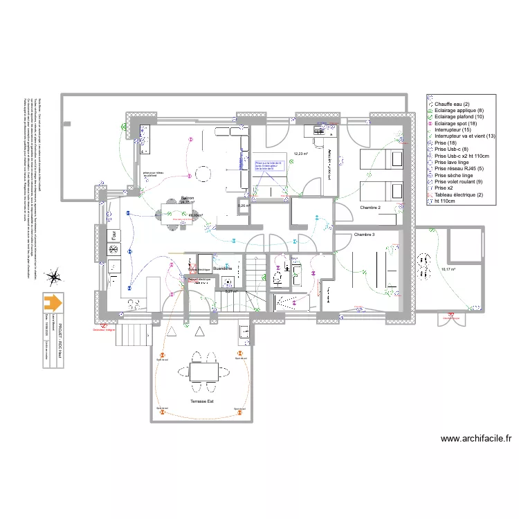 Viuz - RDC Haut. Plan de 13  et 151 m²