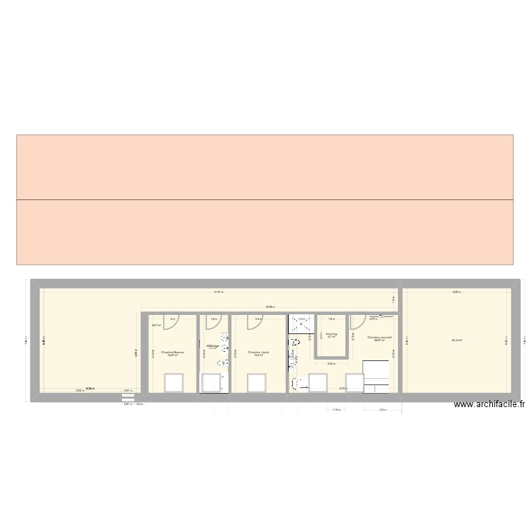 Francheville. Plan de 16 pièces et 358 m2