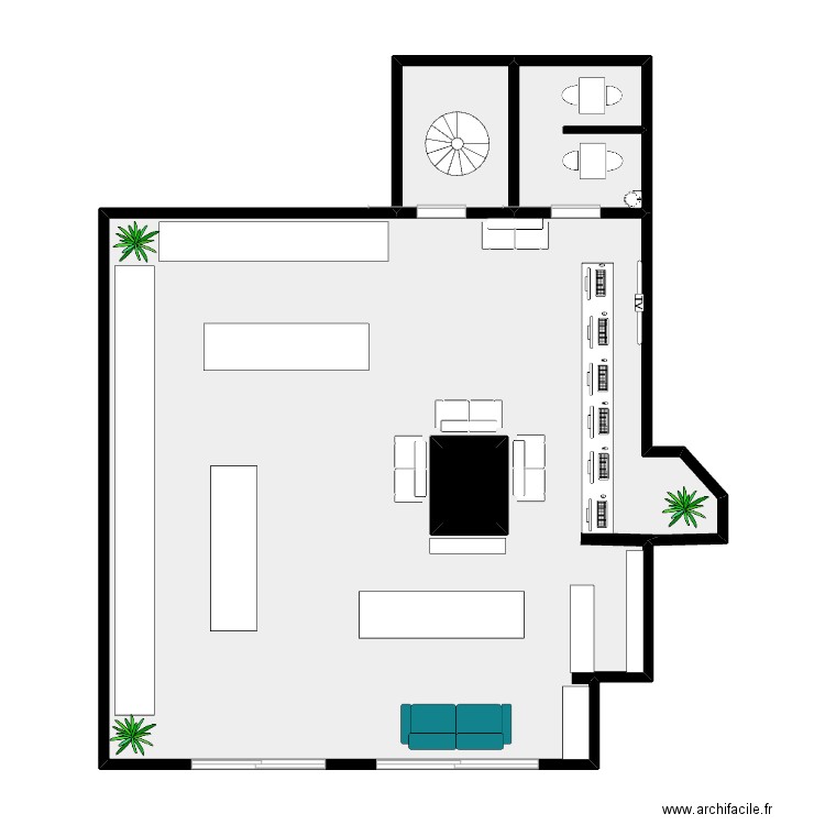 aemp. Plan de 4 pièces et 89 m2
