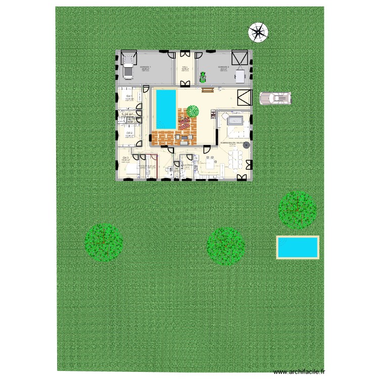 champagnac 2. Plan de 0 pièce et 0 m2