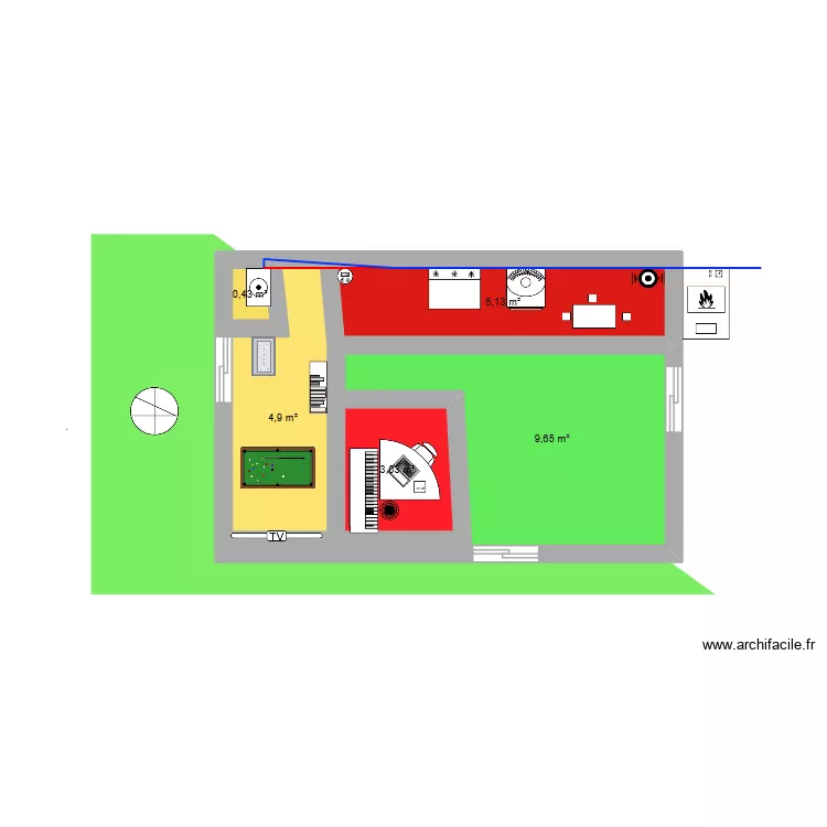 maison 1. Plan de 5 et 23 m² maison 1. Plan de 5 et 23 m²