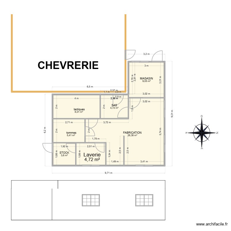 fromagerie7. Plan de 0 pièce et 0 m2
