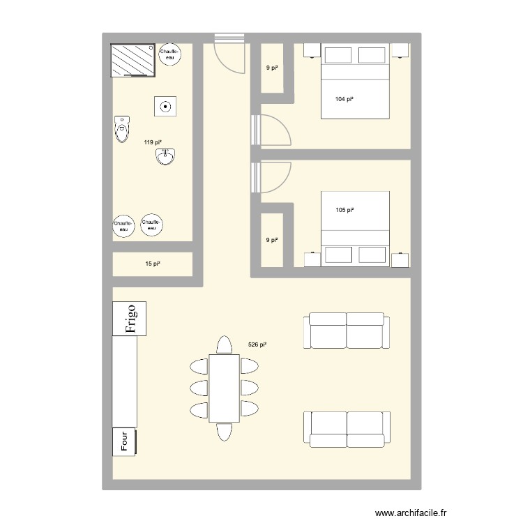 2chalet. Plan de 0 pièce et 0 m2