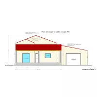 Plan de coupe projet&eacute;