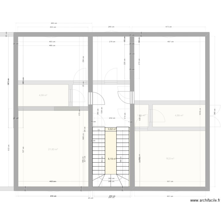 marcourt . Plan de 12 pièces et 127 m2