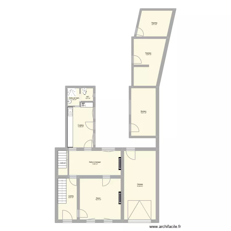 MBEROP139. Plan de 21 Pièces et 235 m²