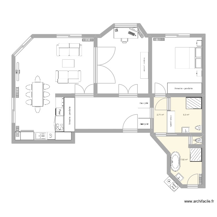 appartement Anne. Plan de 0 pièce et 0 m2