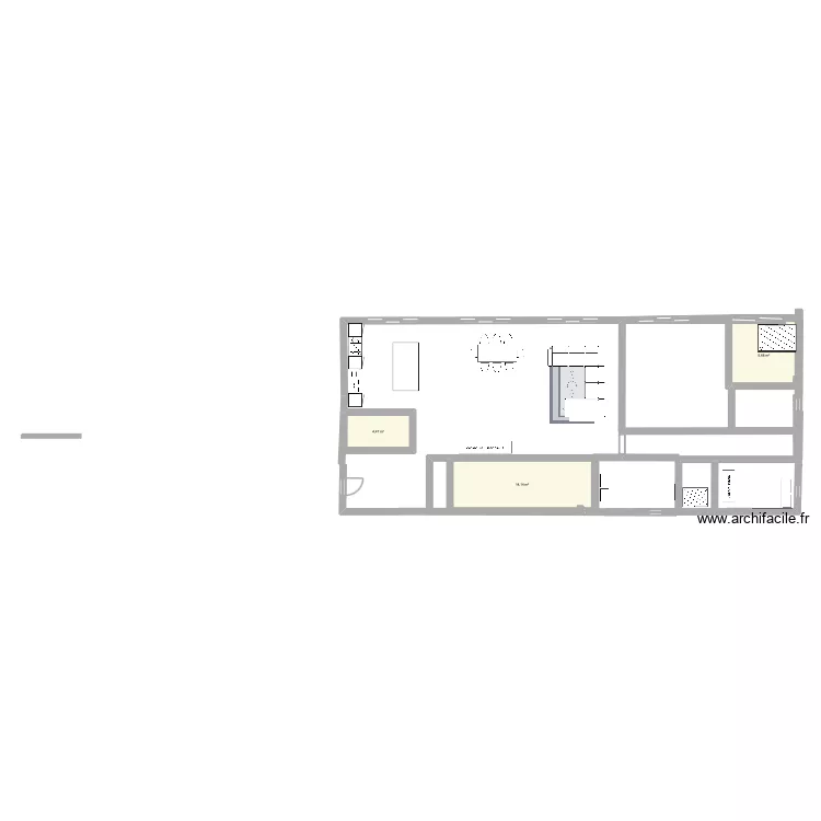 plan 5. Plan de 3  et 26 m²