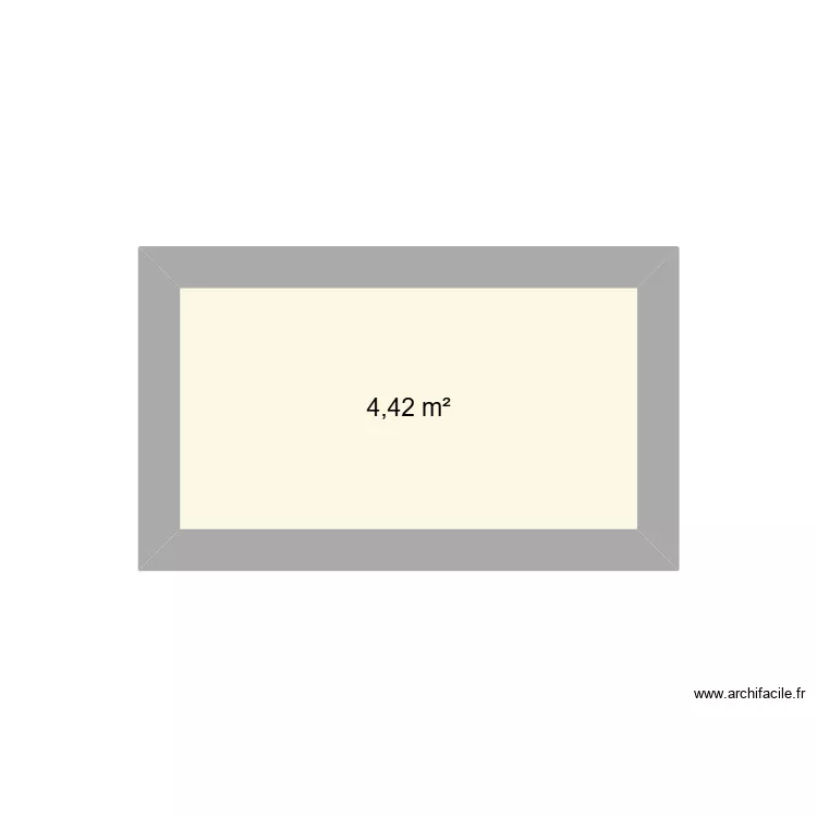 essai. Plan de 1 pièce et 4 m²