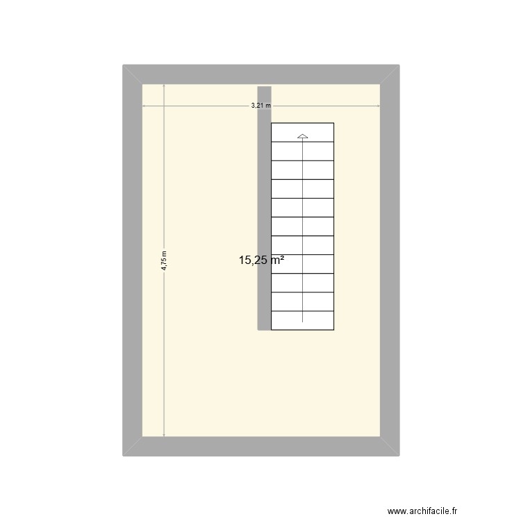 pc bureau. Plan de 1 pièce et 15 m2