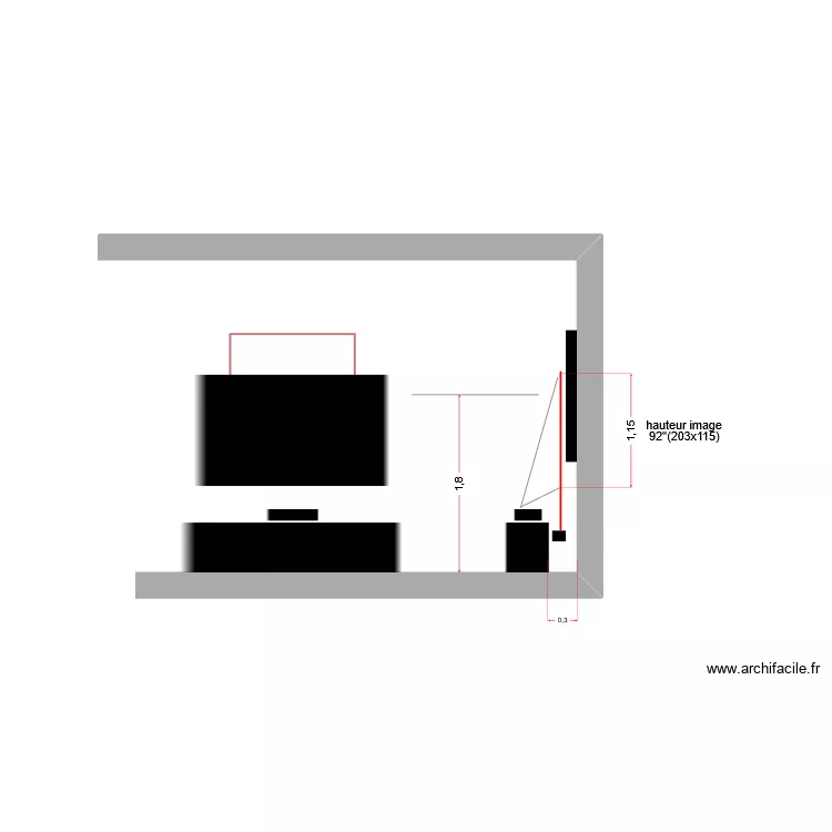 I12 TV Room. Plan de 