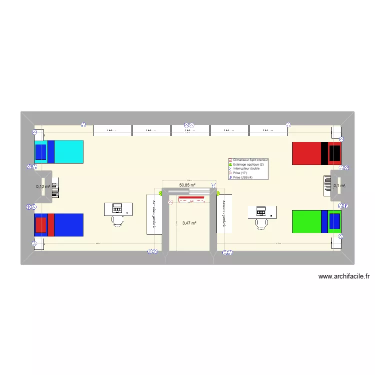 Diusse grenier Mido_2. Plan de 