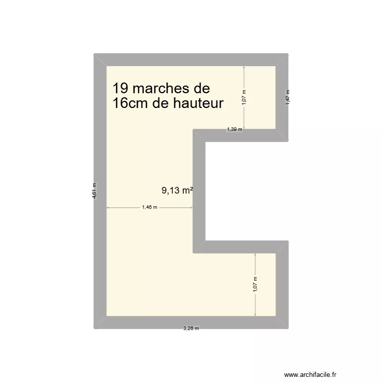 Escalier st ranbert. Plan de 