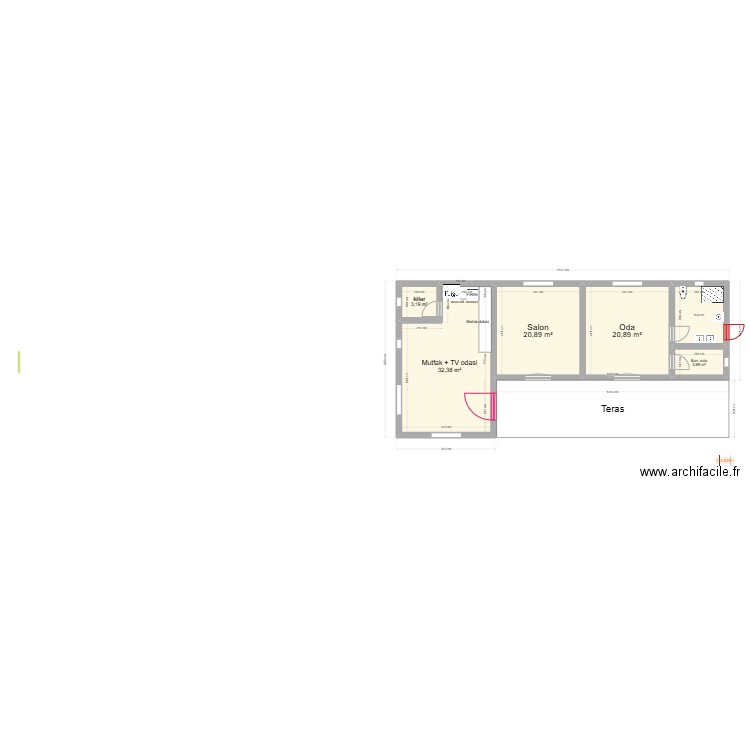 turkiye. Plan de 0 pièce et 0 m2