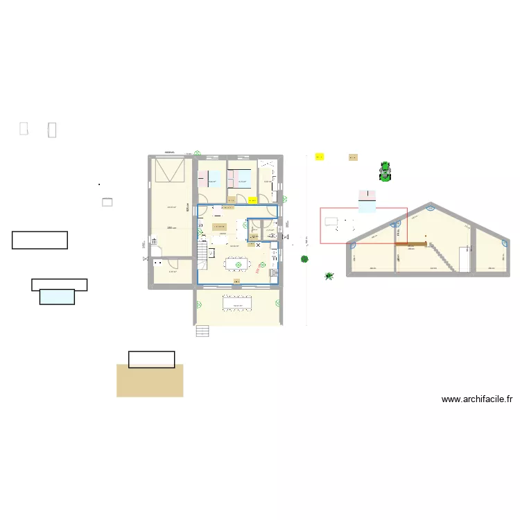 PLAN COUCOURON RDC1 bis. Plan de 