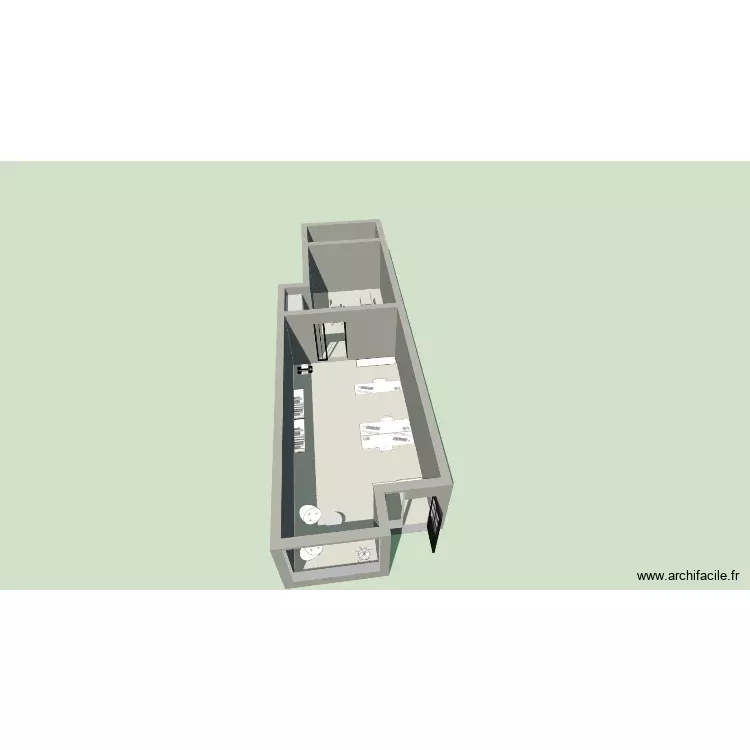 nouveau Bureau. Plan de 3 Pièces et 52 m² nouveau Bureau. Plan de 3 Pièces et 52 m²