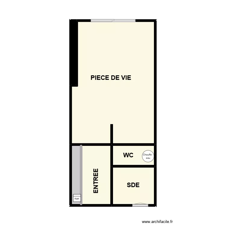 BOSSARD. Plan de 6 Pièces et 34 m²