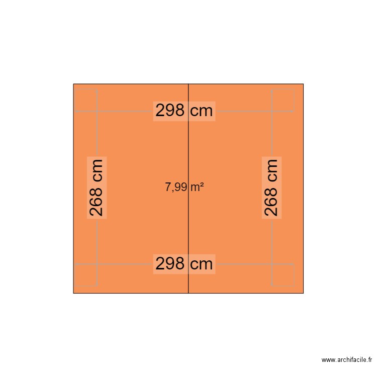 Cabanon. Plan de 0 pièce et 0 m2