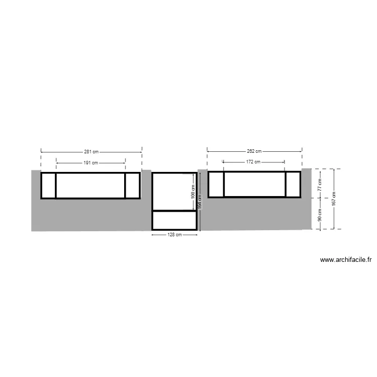 portillon et panneaux . Plan de portillon et panneaux . Plan de