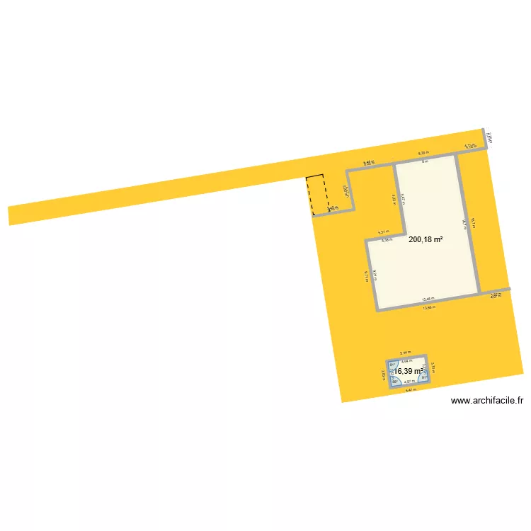 MONTANAY 03. Plan de 2  et 217 m²