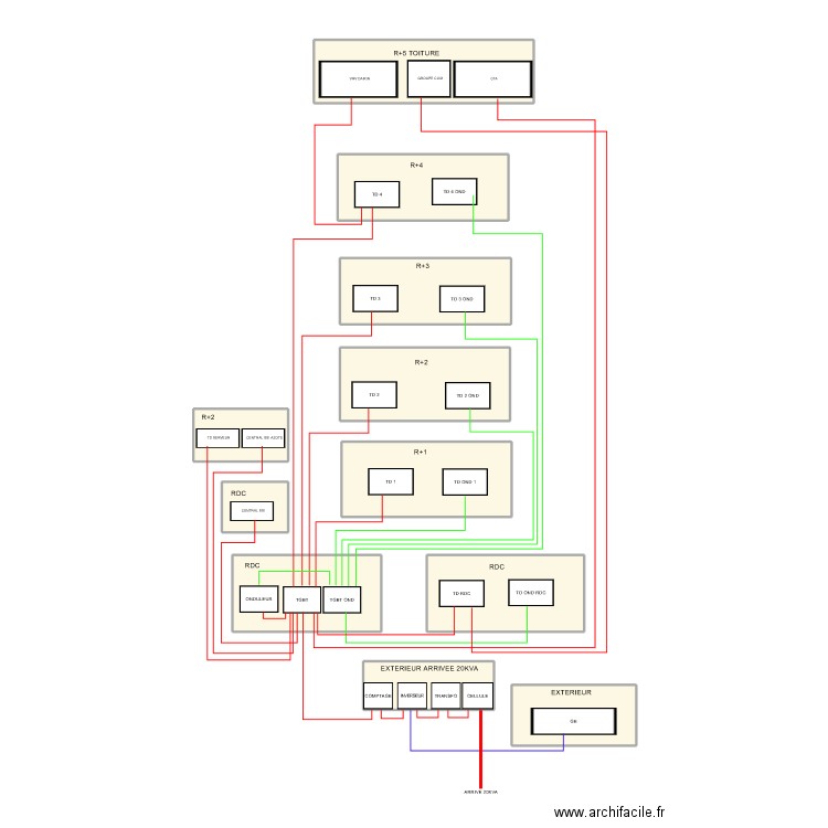 FORUM. Plan de 11 pièces et 68 m2